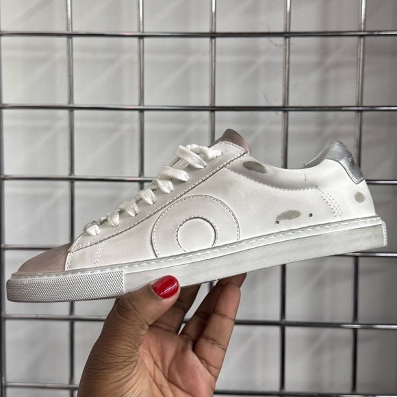 Oliver Cabell Low 1 Venice Women’s 36 US 6 SneakersWhite Distressed Leather